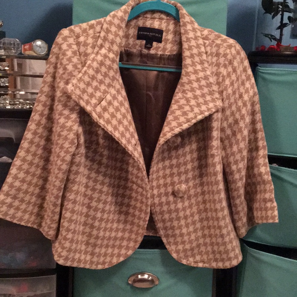 Banana Republic Houndstooth Blazer